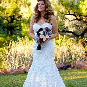 Martina Liana 2016 lace wedding dress.